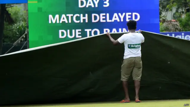 تیسرے دن کا کھیل بھی گراؤنڈ گیلا ہونے کے باعث 30 منٹ تاخیر سے شروع ہوا