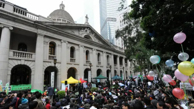 香港立法会外反对高铁建设预算民众集会(2010年)