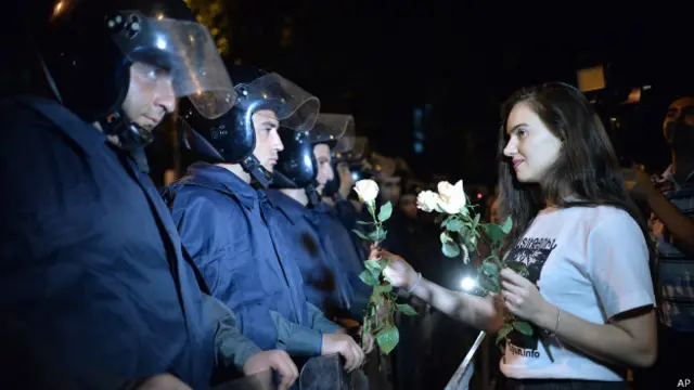 Полицейские в Армении 