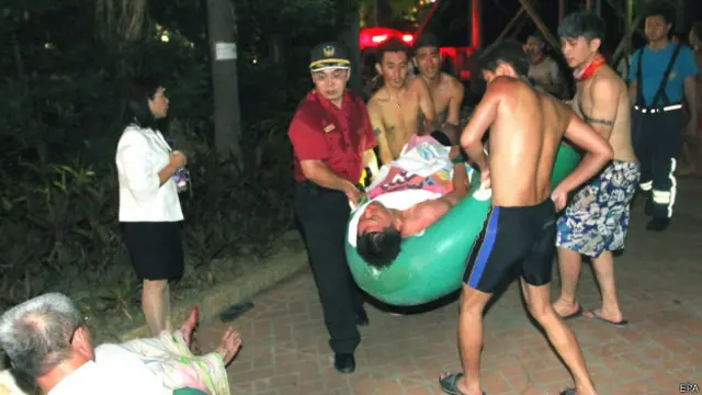 په دغه اور لګېدنه کې ۱۸۰ کسان سخت سوځېدلي