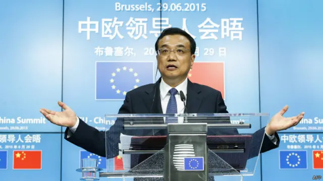 中国总理李克强去年参加中欧领导人会晤。