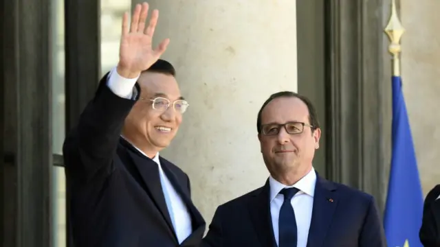 يزور رئيس الوزراء الصيني فرنسا حاليا