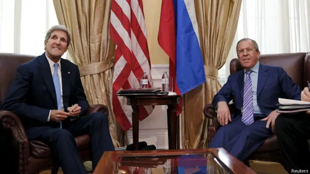 Джон Керри и Сергей Лавров