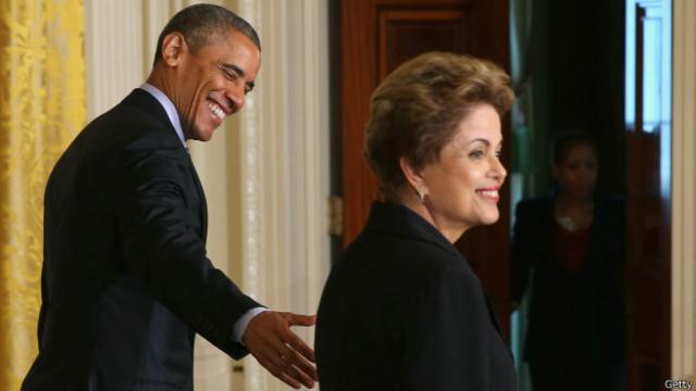 Dilma Rousseff e Barack Obama | Foto: Getty