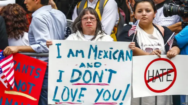 Protesta contra Trump en Chicago