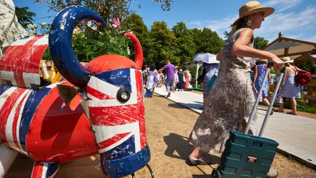 На выставке цветов в Хэмптон-корте. Фото Александра Баранова
