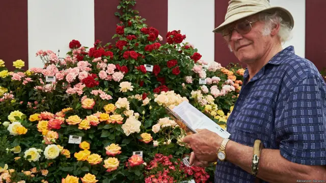 На выставке цветов в Хэмптон-корте. Фото Александра Баранова