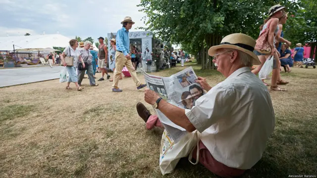 На выставке цветов в Хэмптон-корте. Фото Александра Баранова