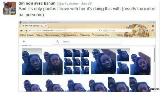 Una de las víctimas, Jacky Alcine, fue el primero en llamar la atención sobre el error en Twitter.