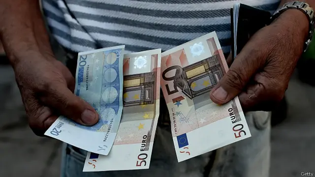 Купюры евро