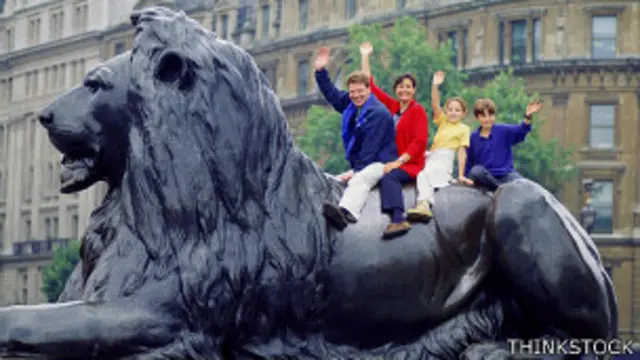 Leon en Trafalgar Square