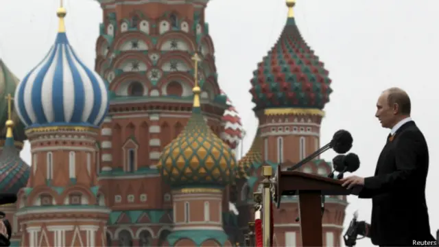 Путин на Красной площади