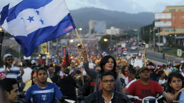 Protesta en Honduras