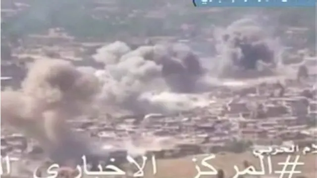 زبدانی شہر پر فضائی اور زمینی کارروائی