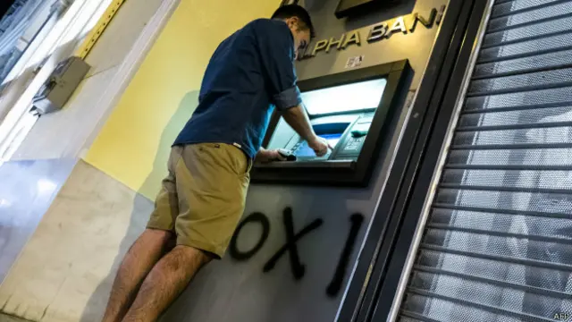 Банкомат в Греции