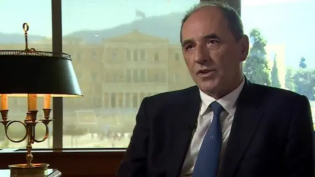 斯塔薩基斯說，希臘政府並沒有退出歐元區的意願。