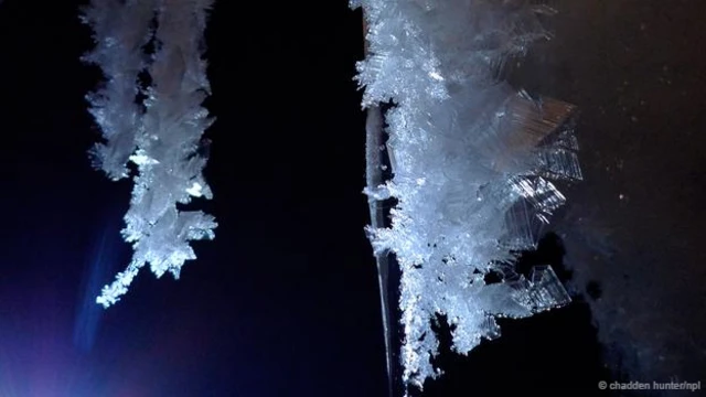 Cristales en el monte Erebus
