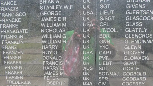 金瓜石戰俘營紀念牆