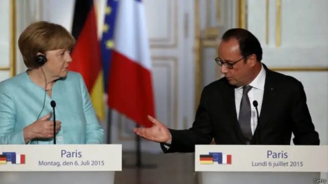 Angela Merkel, Francois Hollande
