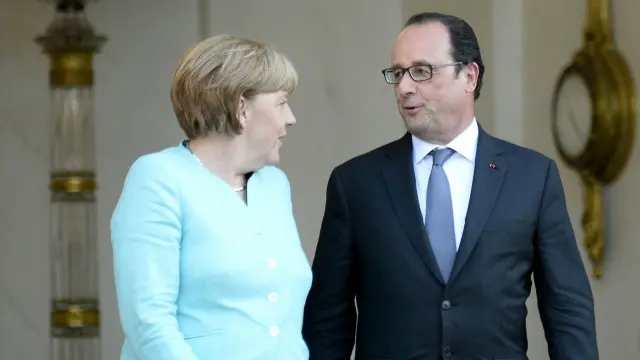 Меркель Олланд