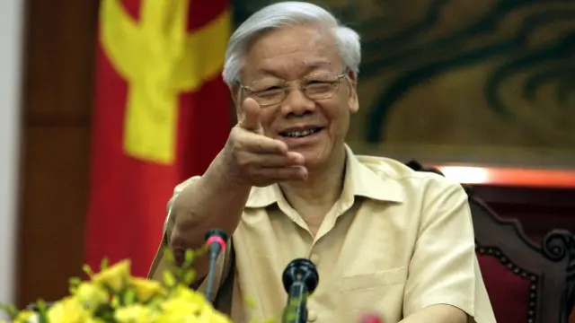 Ông Nguyễn Phú Trọng trả lời báo chí Mỹ hôm 3/7 tại Hà Nội
