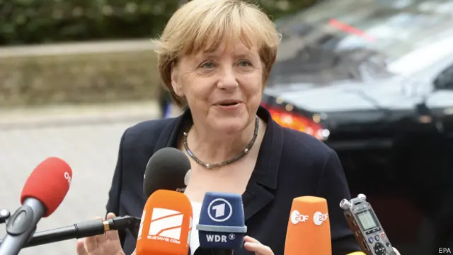 Bà Angela Merkel nói các nhà lãnh đạo sẽ cân nhắc xem 'các điều kiện đã được đáp ứng' hay chưa trước khi tiến tới thảo luận về lần cứu trợ thứ ba cho Hy Lạp