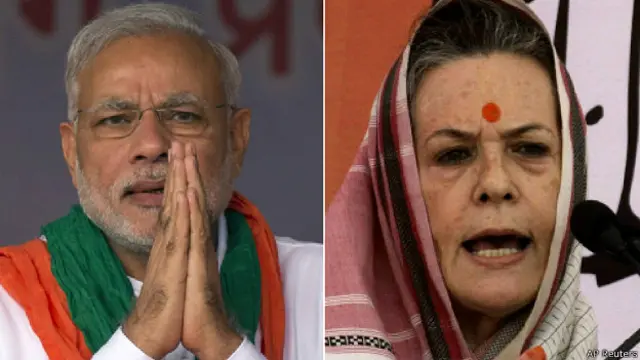 नरेंद्र मोदी और सोनिया गांधी