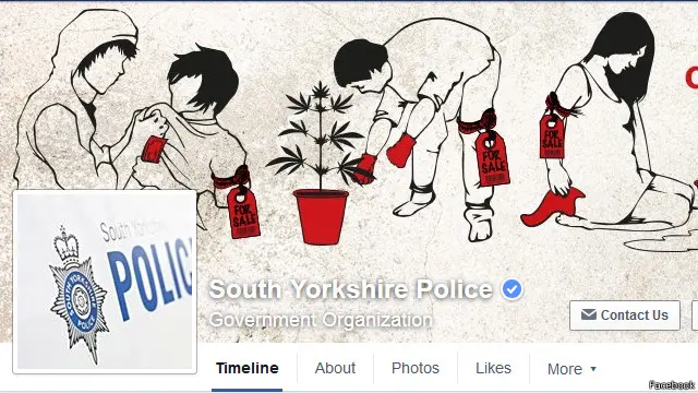 صفحة شرطة يوركشاير على فيسبوك