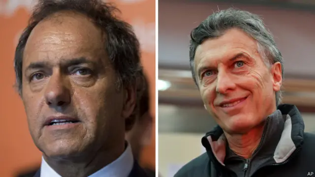 Daniel Scioli y Mauricio Macri