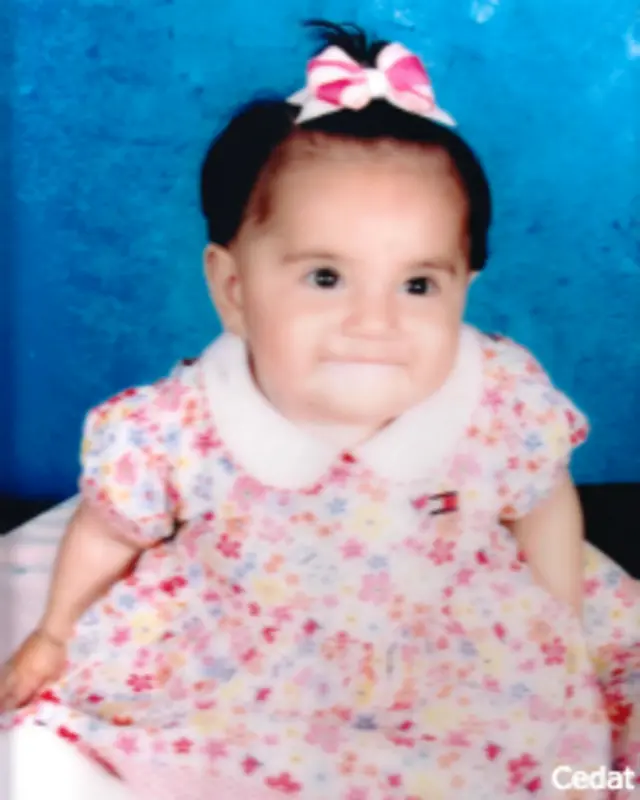 Dafne Almazán a los 10 meses