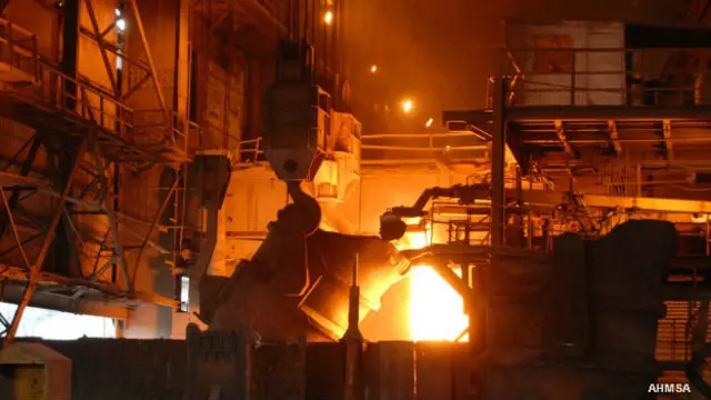 Producción de acero en México. Foto: AHMSA