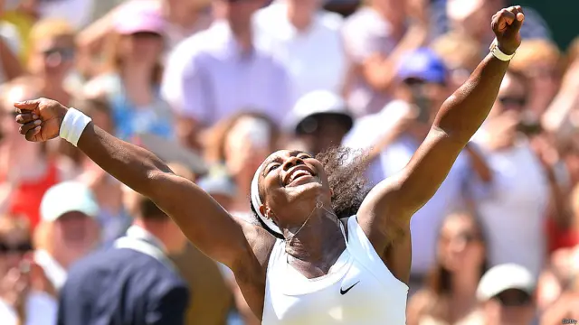 عالمی نمبر ایک سرینا ولیمز نے چھٹی بار ومبلڈن ٹینس ٹورنامنٹ جیت لیا ہے