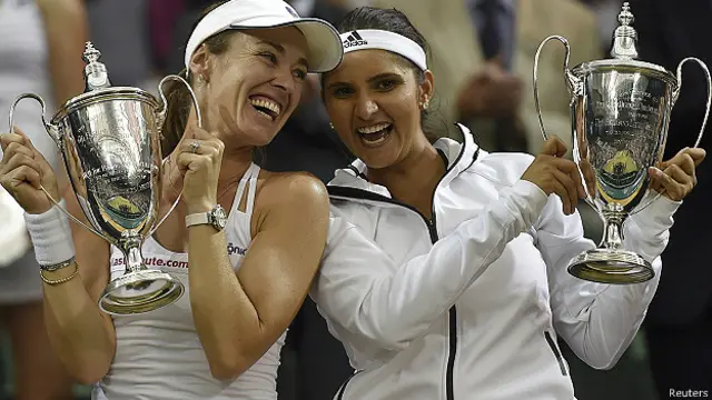 मार्टिन हिंगिस के साथ सानिया मिर्ज़ा