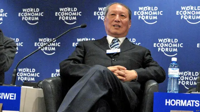 成思危于瑞士达沃斯出席世界经济论坛年会（28/1/2010）