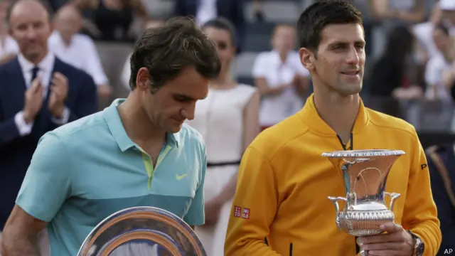 اس سال نووک جوکووچ دو مرتبہ راجر فیڈرر کو شکست دے چکے ہیں