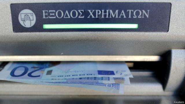Банкомат в Греции