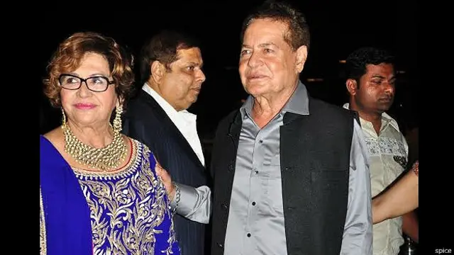 سلیم خان اپنی اہلیہ ہیلن کے ساتھ