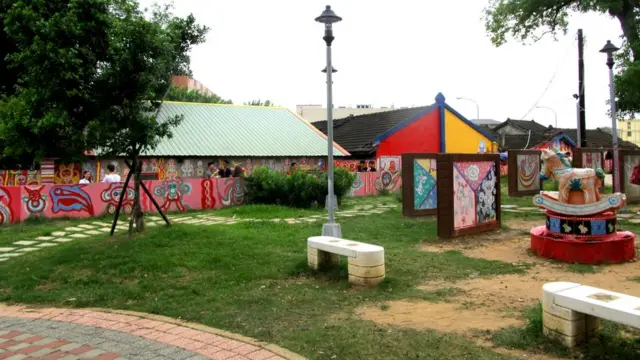 台中彩虹眷村旁的小公园