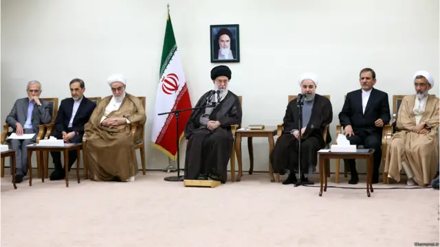 نخستین دیدار رهبر ایران و هیئت دولت پس از توافق