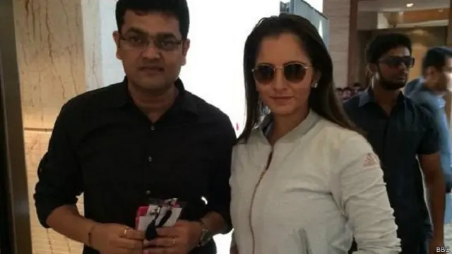 सानिया मिर्ज़ा और नितिन श्रीवास्तव