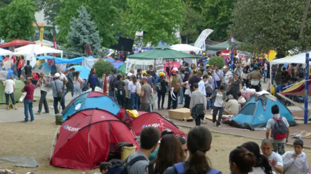 غازی پارک کی ہریالی کو بچانے کے لیے لوگوں نے مظاہرے کیے 