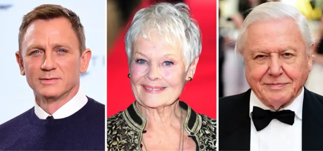 Крэйг, Дэнч и Аттенборо