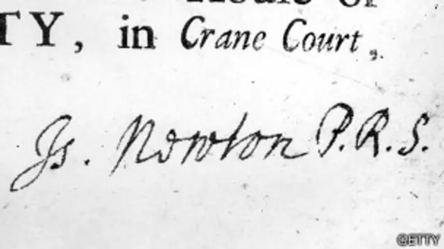 Firma de Newton