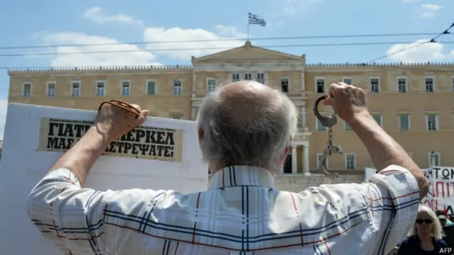 Protesta en Grecia