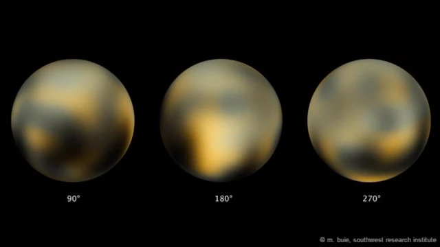 Hubble teleskobundan Plüton haritaları (M. Buie, Southwest Research Institute)
