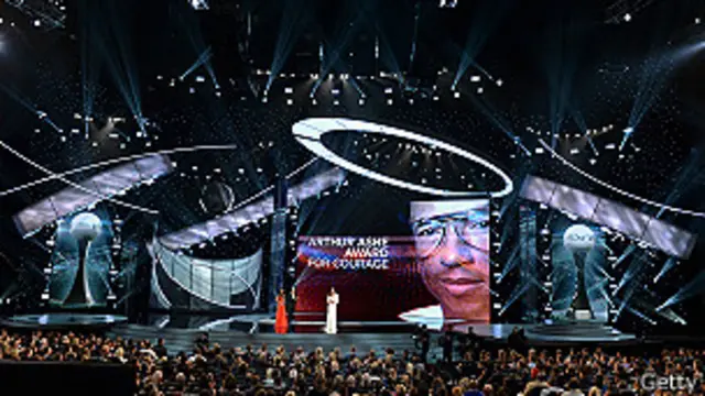 Caitlyn Jenner en la ceremonia