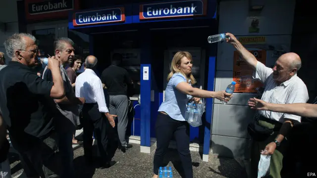 أغلقت المصارف اليونانية أبوابها لحوالي 3 أسابيع.