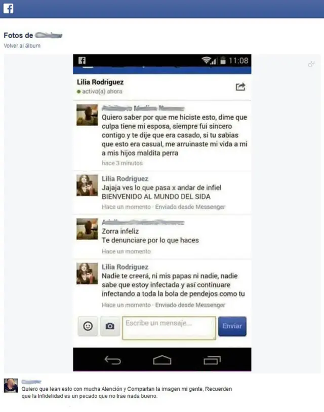 Imagen compartida en Facebook