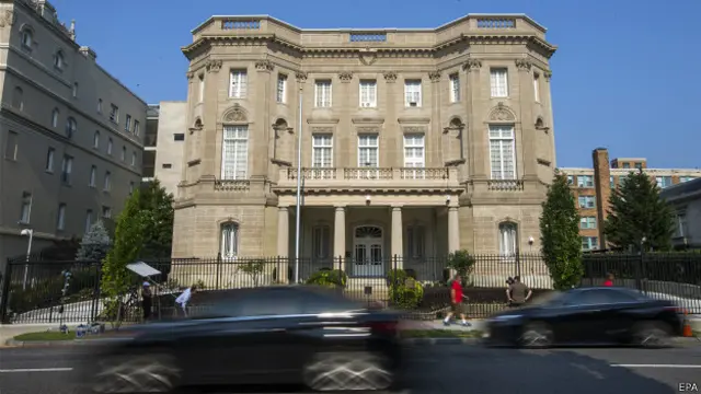 Sección de intereses de Cuba en Washington.