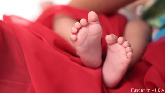 Pies de un bebé